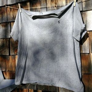 Grey Ralph Lauren V Neck Men's Jersey. XXL